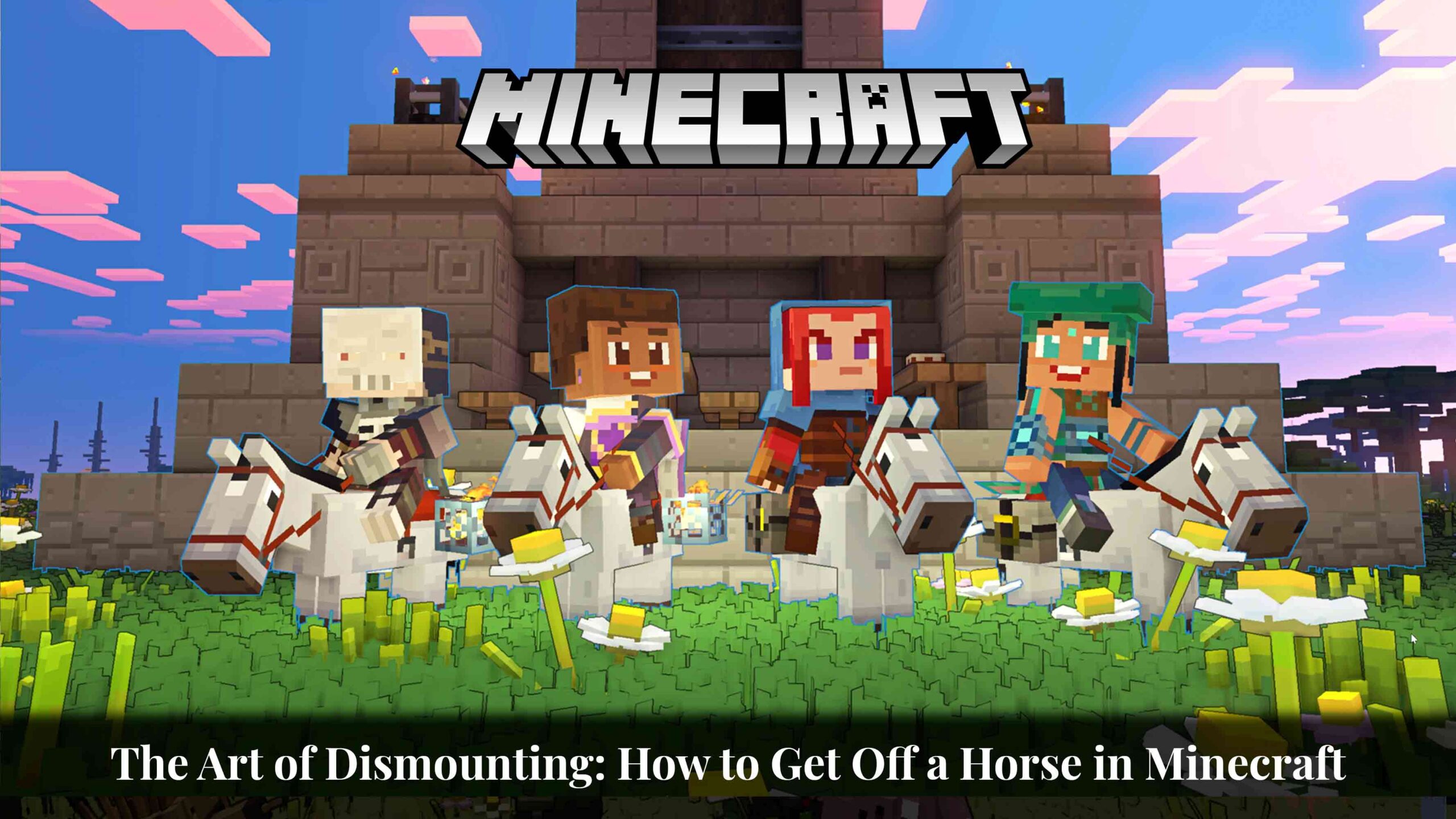get off a horse in minecraft