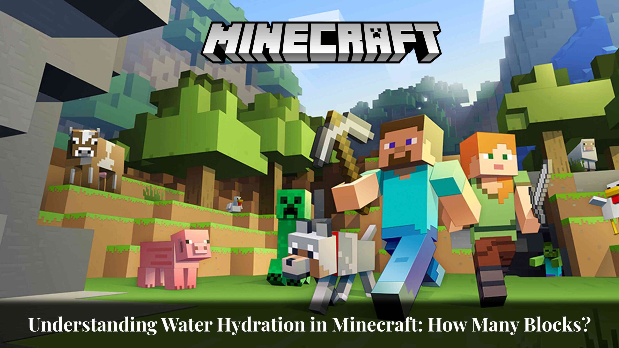 how many blocks does water hydrate in minecraft
