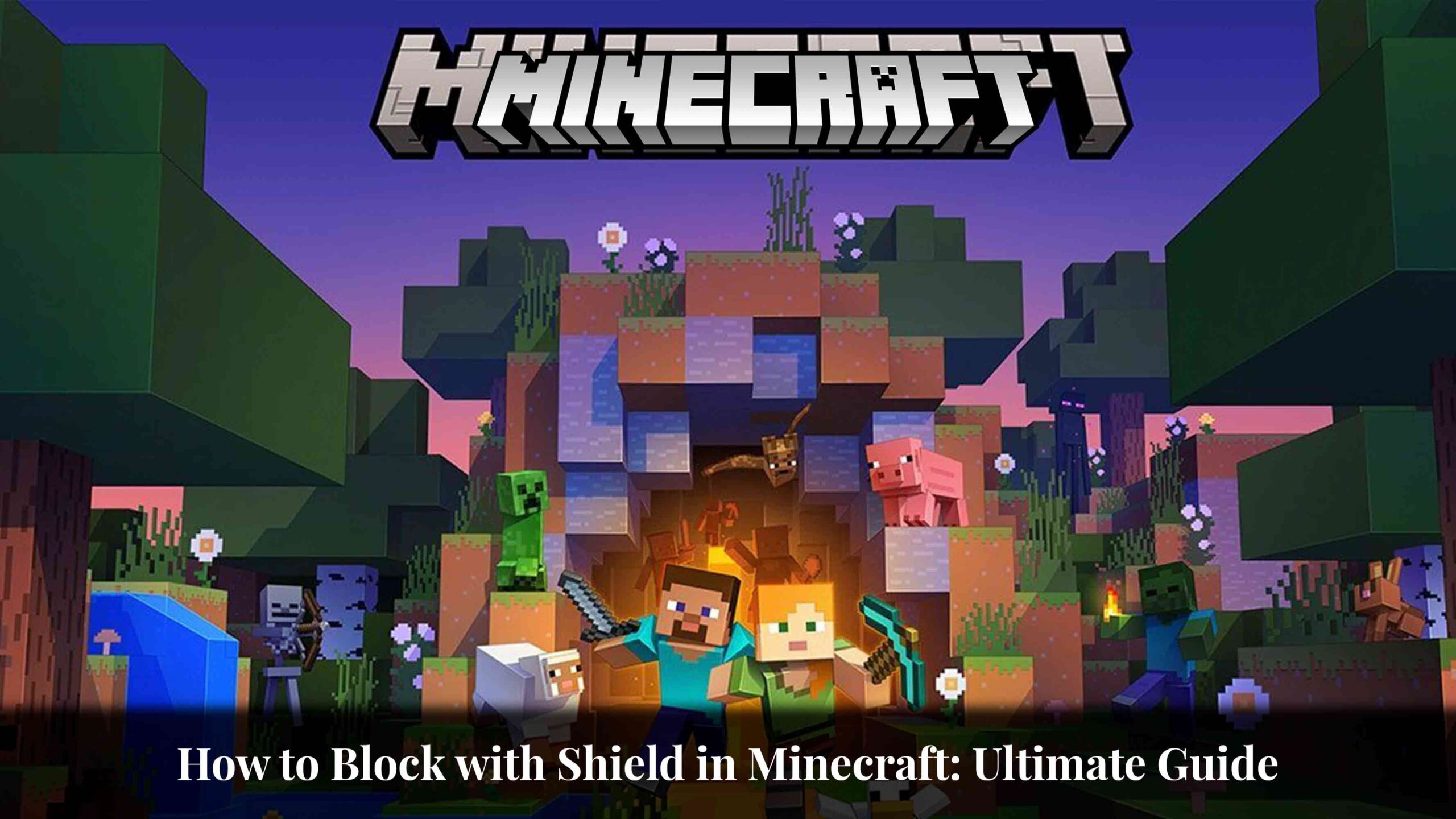 how to block with shield in minecraft